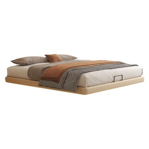 Wholesale Modern Queen Floating Platform <strong>Bed</strong> with Integrated Storage and <strong>LED</strong> Lighting, Premium Luxury Bedroom Furniture Set - Product Image 6