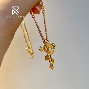 Collar de serpiente de varita de lujo Rochime, joyería fina de plata 925, joyería colgante de Animal para mujer - Product Image 5