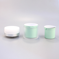 Bocaux en plastique de 1oz avec couvercles bocaux cosmétiques rechargeables bocaux de luxe lotion sans air emballage cosmétique contenant sous vide