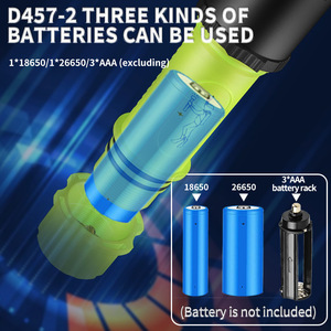 Linterna de Buceo Yunmai T6 5W LED Recargable Tipo C, Luz Nocturna Subacuática Profesional - Product Image 4