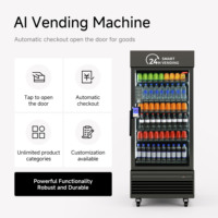 Haha Vending Automatische Slimme Koelkast Vendingautomaat Eten en Drinken Fruit Slimme AI Vendingautomaat Met Kaartlezer 660 MAX