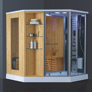 2-Người Canadian Hemlock & Rắn Gỗ Tắm Hơi Nóng Ướt & Khô Tắm Hơi Combo Với Tắm Hơi Cho Nhà Sử Dụng Và Khách Sạn - Product Image 4