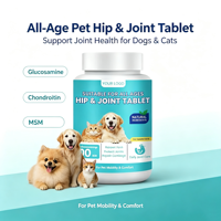 Comprimés de soutien articulaire pour animaux de compagnie, toutes races, chiens et chats, saveur poulet, probiotiques, calcium, régulent la microbiome intestinale, améliorent la digestion