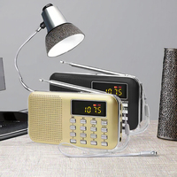 Radio FM de poche portable Vofull, mini haut-parleurs numériques rechargeables, lecteur de Coran et de Bible, radio LCD Gurbani, lecteur de Coran et de Bible mini