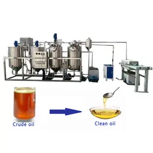 Macchina per la purificazione del filtro dell'olio vegetale raffineria di olio da cucina commestibile macchina per la raffinazione del petrolio greggio di semi di cotone sottovuoto