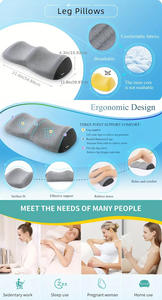 Almohada Ergonómica de Espuma Viscoelástica para Elevación de Piernas con Funda Lavable para un Soporte Suave, Alivio de Presión y Dolor de Espalda - Product Image 6