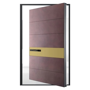 Portes <span class=keywords><strong>d</strong></span>'<span class=keywords><strong>entrée</strong></span> de sécurité modernes en <span class=keywords><strong>aluminium</strong></span> chinois Extérieur Grande <span class=keywords><strong>porte</strong></span> pivotante pour maisons Caractéristique antivol Portes doubles avant <span class=keywords><strong>HORMANN</strong></span> - Product Image 6