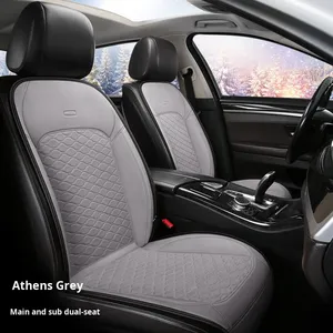 Cojín de Asiento de Coche de Cuero de Alta Calidad Marcan Winter, 12V 24V, Calefactable y Seguro, Almohadilla Antideslizante para Sedán y Camioneta - Product Image 2