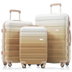 Ready Stock in USA Free Shipping Luggage Sets ABS 3pcs(20/24/28) Spinner Wheels Suitcase with TSA Lock Support <b>Dropshipping</b> - Product Image 1