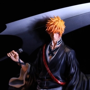 Figura de Anime <span class=keywords><strong>Bleach</strong></span> de HESPER de 33 cm, Figura de Acción de Kurosaki Ichigo con Dos Cabezas y Manos Intercambiables, Figura Coleccionable de PVC del <span class=keywords><strong>Manga</strong></span> - Product Image 2