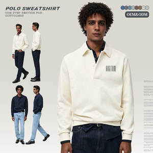 <span class=keywords><strong>Felpa</strong></span> <span class=keywords><strong>con</strong></span> Cappuccio in Cotone di Alta Qualità <span class=keywords><strong>con</strong></span> Logo Ricamato Personalizzato, Vestibilità Regolare, Colletto a <span class=keywords><strong>Polo</strong></span> e Bottoni in Spugna Francese per Uomo - Product Image 1