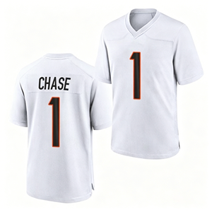Maillot de football en promotion, tailles S-3XL # 9 Burrow # 1 Maillot brodé Chase pour hommes Cincinnati - Product Image 5