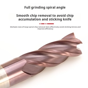 ดอกกัดเหล็กสแตนเลส CNC แบบ ZY/OEM HRC58 4 ฟลุต เคลือบนาโน สำหรับงานตัดความเร็วสูง รูปทรงสี่เหลี่ยม สำหรับเหล็ก ดอกกัดแบบแบนยาวพิเศษ - Product Image 4