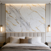 Paneles de Pared de PVC Impermeables con Diseño Floral Moderno, Alternativa al Mármol, para Baño, Cocina, Sala de Estar y Uso Comercial