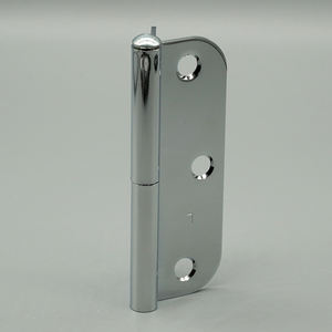 Double Door <strong>Round</strong> Corner 3.5" Polished Bright Chrome Hot Sale High Quality Nickel Plated Rounded Edge Polished Door <strong>Hinges</strong> - Product Image 2