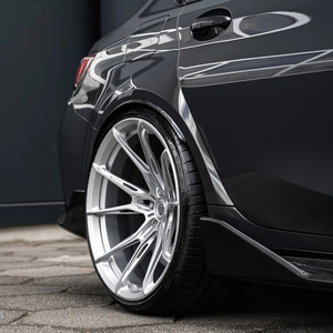 Ruedas Forjadas XINLAI Personalizadas de Aleación de Aluminio Plateado Cepillado con Diseño de Rayos Divididos y Borde Profundo de 17-23 Pulgadas 5x112 5x114.3 5x120 para Audi - Product Image 5