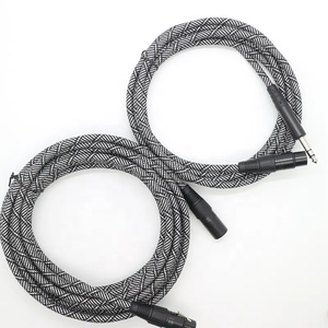 Câble de microphone équilibré à 3 pieds Cordon de haut-parleur court <span class=keywords><strong>pour</strong></span> système de sonorisation avec XLR mâle femelle Accessoire de câble audio à 3 instruments à cordes - Product Image 5