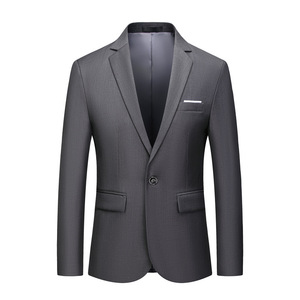 Veste <span class=keywords><strong>de</strong></span> <span class=keywords><strong>costume</strong></span> fine pour homme, style jeune, printemps-automne, à un bouton, coupe ajustée, décontractée et habillée, <span class=keywords><strong>grande</strong></span> <span class=keywords><strong>taille</strong></span> - Product Image 3