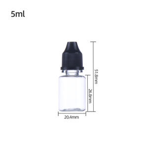 Flacon compte-gouttes en plastique transparent PET de 5 ml et 10 ml pour <span class=keywords><strong>lubrifiant</strong></span> liquide, pigment, parfum, agriculture, vente en gros - Product Image 6