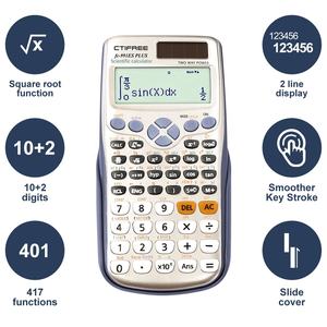 Calculatrice scientifique pour étudiants FC-991ES Plus avec logo personnalisé, fonction calendrier, plastique ABS, batterie, calculatrice d'examen <span class=keywords><strong>de</strong></span> haute qualité - Product Image 1