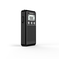 Radio portable multifonctionnelle PANDA stéréo AM/FM/SW 3 bandes avec écran LCD rétroéclairé, haut-parleur intégré, lecteur MP3 SD/USB, prise casque