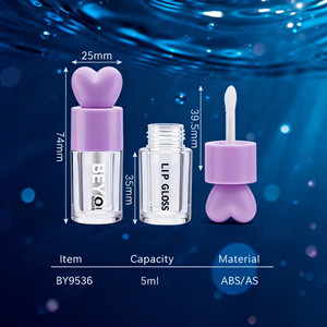 หลอดลิปกลอสทรงนาฬิกาทรายพร้อมหัวสำลี แท่งปกปิด และบรรจุภัณฑ์พลาสติก อุปกรณ์แต่งหน้าสำหรับการดูแลความงาม - Product Image 2