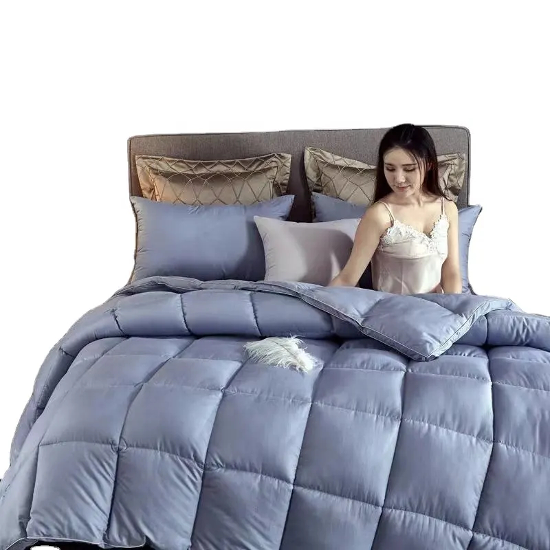 Selimut ukuran Twin/Queen/King untuk tidur rileks kualitas tinggi mengisi selimut Microfiber untuk musim kain katun