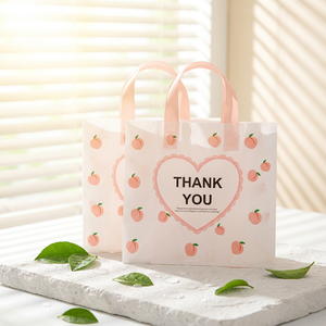 Sacchetti di Plastica Personalizzati con Stampa, Spessi e Resistenti, con Manici a Cappio e <span class=keywords><strong>Fondo</strong></span> Quadrato <span class=keywords><strong>per</strong></span> Confezionamento in Negozi di Abbigliamento - Product Image 2