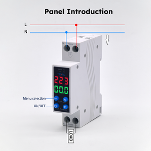 मिनी 63a 110v 220v एकल चरण दीन रेल द्वारा प्रदर्शित प्रदर्शन स्टेबलाइजर 2kva 220v समायोज्य वोल्टेज वर्तमान रक्षक ओवरकरंट प्रोटेक्टर ओवरकरंट - Product Image 6