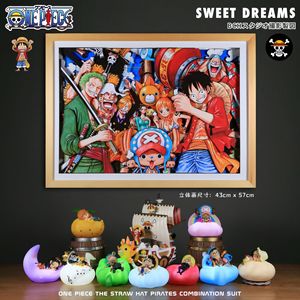 Lámpara Nocturna Anime HY, Caja Sorpresa con Figuras de Anime de <span class=keywords><strong>Luffy</strong></span>, <span class=keywords><strong>Zoro</strong></span>, Nami, <span class=keywords><strong>Sanji</strong></span> <span class=keywords><strong>y</strong></span> Chopper, Serie Sweet Dream, Lámpara Nocturna LED, Adorno, Regalo - Product Image 2