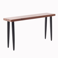 Modèle miniature de nourriture et de jeu 1:12, comptoir de bar, table basse miniature en bois de noyer noir, table de maison de poupée, jeu de rôle