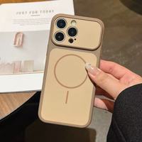 Casing Ponsel Magnetik Warna Asli Matte Frosted untuk iPhone 18 Pro Max 17 16 15, Pelindung Lensa Anti Benturan, Penutup Belakang