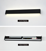 Appliques murales modernes pour intérieur, escalier, noir, blanc, or, 10W, 20W, 30W, 40W, LED créative, style nordique, décoratives
