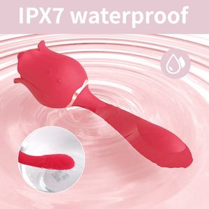 Alat Pijat Klitoris Rose Massager dengan Getaran 360 Derajat, Dildo Titik G, 9 Mode Getaran dan Hisapan, Mainan Dewasa Vibrator Pijat - Product Image 4