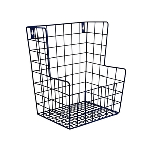 <b>Wall</b> <b>Mounted</b> Metal Wire Storage Basket Organizer with Handle for <b>Kitchen</b> Pantry Bathroom <b>Cabinet</b> Closet Home Organization - Product Image 1