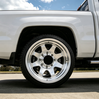 Jantes en alliage forgé sur mesure GS 17 18 19 pouces, finition argent poli, multi-branches, roues tout-terrain 6x139.7 8x165.1 pour pick-up Chevy
