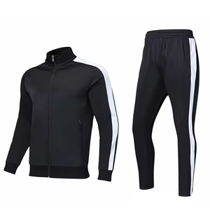 Men Zip Up Tracksuit Lightweight Training Suit for Running Fitness Customizable Men Tracksuit Durable Activewear Set for Sports - Product Image 1