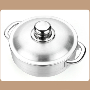 IStapromo Gifts Sand Polished Aluminum <b>Pot</b> <b>Set</b> Uncoated <b>Pot</b> Soup Steamer With Lid Large Capacity Double Ear Aluminum <b>Pot</b> - Product Image 6