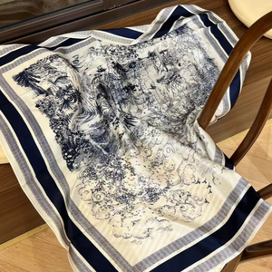 Khăn lụa cao cấp cỡ lớn in họa tiết sang trọng, khăn choàng cổ vuông dành cho nữ, bán chạy mùa xuân - Product Image 5