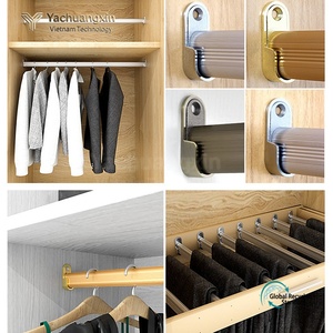 Flat Aluminum <b>Hooks</b> Gold Silver Matte Finish for Home Installation - Product Image 6
