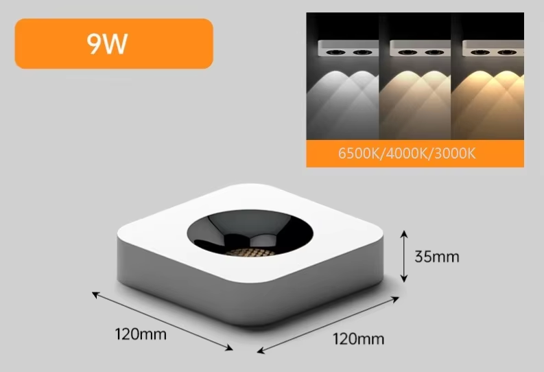 9w white shell black cup Spotlight