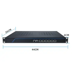 Nuevo mini pc N5105 Quad Core procesador 6 LAN Barebone ordenador con 2 * USB 2 * M.2 1 * Mini PCIE firewall servidor Router