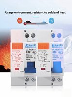 Disjoncteur miniature WZOODQ B5-63 OEM/ODM direct usine, 1P 6KA, unité de déclenchement électronique en cuivre, protection AC 400V 50/60Hz