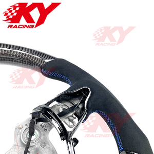 Accesorios Interiores para Automóviles, Volante Deportivo de Fibra de Carbono con Agarre de Gamuza para Hyundai Elantra N I20N I30N Veloster N - Product Image 2