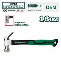 Marteau à griffes 16oz 450g 45 #   Clou magnétique en acier au carbone avec manche en fibre de verre pour charpentier, construction et rénovation