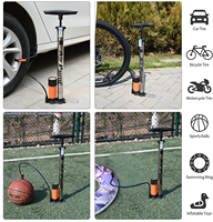 Pompe à vélo manuelle BAIMEI 160Psi en acier, étanche, légère et portable pour vélos de montagne et de route