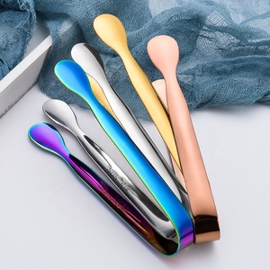 YJ Merveilleux personnalisé 304 pinces de qualité alimentaire en acier inoxydable petits ustensiles de service pour les fêtes restauration pinces en <span class=keywords><strong>or</strong></span> - Product Image 5