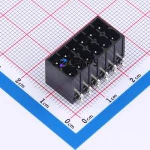 MX15EDGRHC-3.5-2*06P-BK01-Cu-A Plug-in Terminal Block Bent Lead Through Hole,P=3.5mm Board-to-Board / Socket - Closed 2x6P 3.5mm - Product Image 1