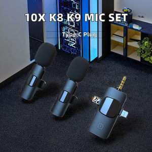 K15ลดเสียงรบกวนไมค์ขนาดเล็กแบบไร้สายมีปกไมโครโฟนแบบ3 in 1สำหรับการสตรีมมิ่งวิดีโอ - Product Image 2