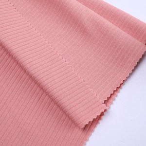 Vải Mục Tiêu Cao 95% Cotton/5% <span class=keywords><strong>Spandex</strong></span> Rib Vải Hữu Cơ - Product Image 2